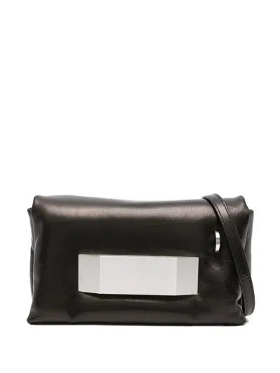 Rick Owens Small Pillow Griffin Leather Clutch Bag