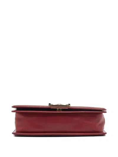 Pre-owned Chanel 2011 Boy Flap Tote Bag In Red
