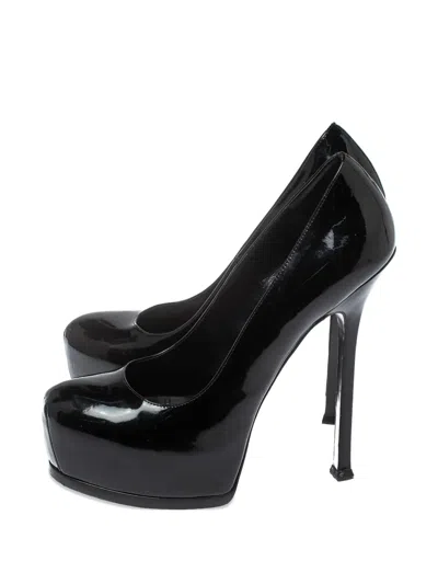 Pre-owned Saint Laurent 150mm Tribtoo Patent-leather Platform Pumps