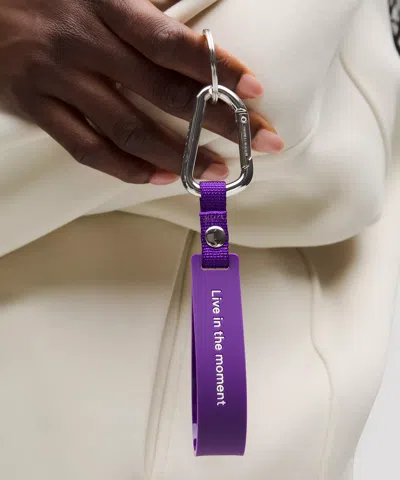 Lululemon Silicone Keychain