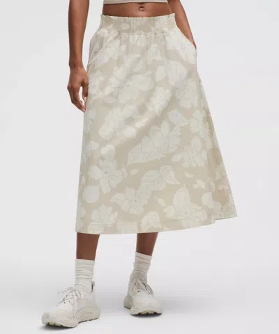 Lululemon Stretch Woven Ruffle-waist Midi Skirt
