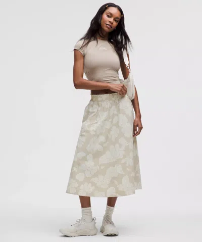 Lululemon Stretch Woven Ruffle-waist Midi Skirt