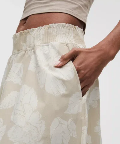 Lululemon Stretch Woven Ruffle-waist Midi Skirt