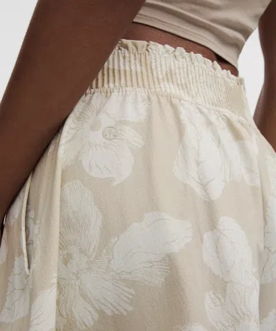 Lululemon Stretch Woven Ruffle-waist Midi Skirt