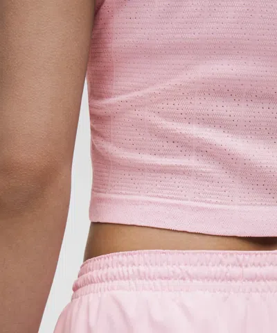 Lululemon Swiftly Pointelle Cropped Short-sleeve Shirt