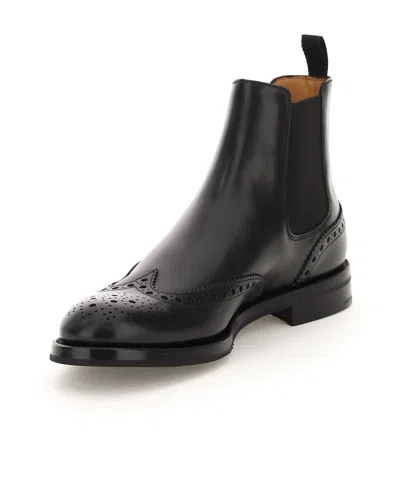 Church's Chunky Sole Ankle Boots With Brogue Detailing