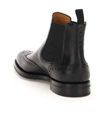 Church's Chunky Sole Ankle Boots With Brogue Detailing