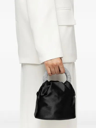 Twenty Four Haitch Crystal-embellished Satin Bag
