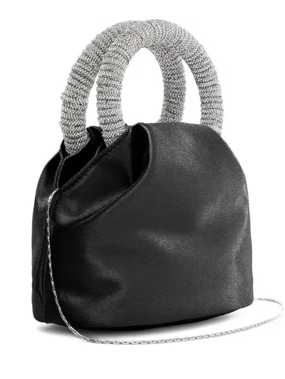 Twenty Four Haitch Crystal-embellished Satin Bag