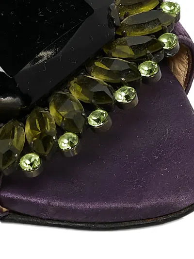 Pre-owned Jimmy Choo 105mm Kendal Embellished Satin Pumps