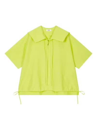 Studio Tomboy Sailor-collar Drawstring-hem Blouse