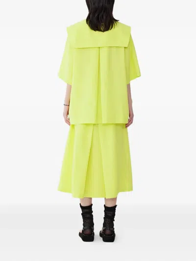 Studio Tomboy Sailor-collar Drawstring-hem Blouse
