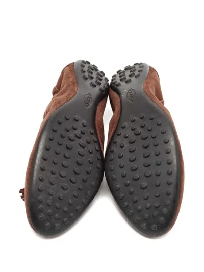 Pre-owned Tod's Vintage  Tassel Studded Ballet Flats
