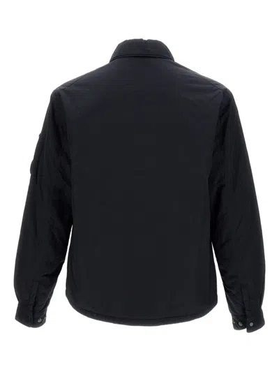 C.p. Company C.p.company Buttoned Pocket Overshirt In Black