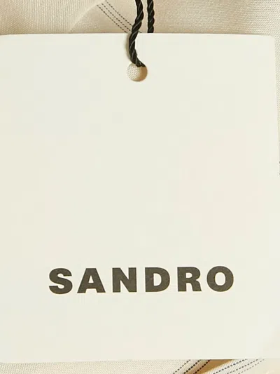 Pre-owned Sandro Pinstripe Shirt In Neutral