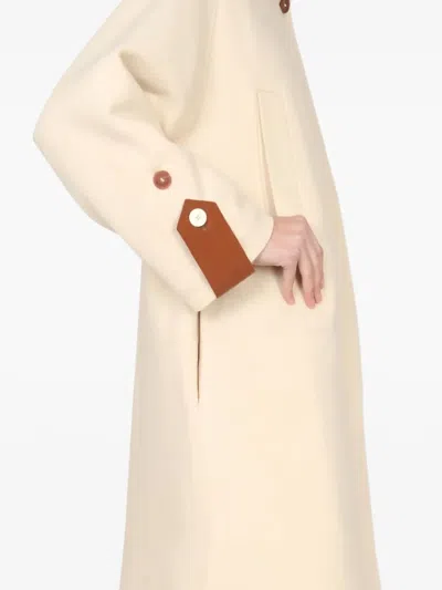 Alysi Short Straight-silhouette Coat With Classic Collar In Neutral