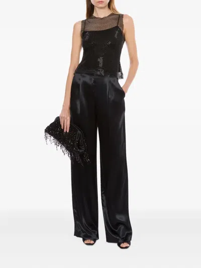 Alberta Ferretti Mesh Vest In Black