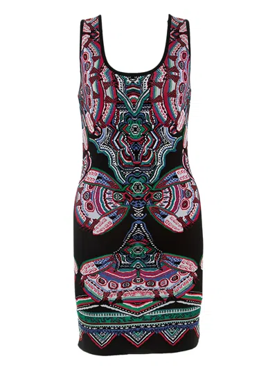 Pre-owned Roberto Cavalli Vintage Floral-motif Dress In White