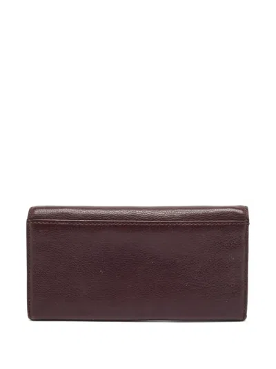 Pre-owned Marc Jacobs Vintage  Marc Leather Continental Wallet In Red