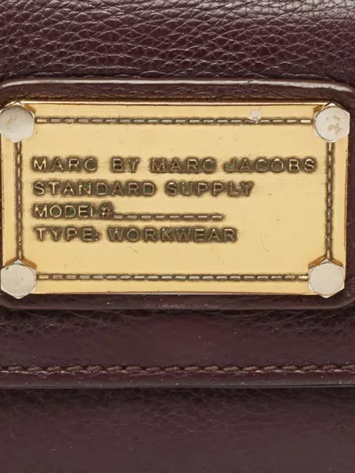 Pre-owned Marc Jacobs Vintage  Marc Leather Continental Wallet In Red