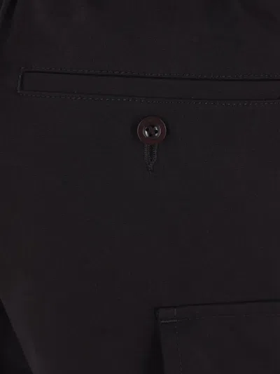 Sacai Twill Wide-leg Trousers In Black