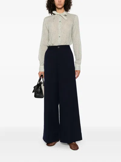 Forte Forte Satin Trousers In Black