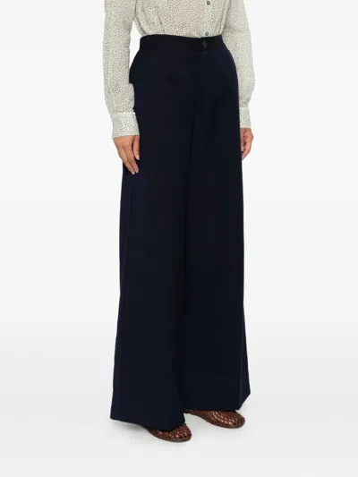 Forte Forte Satin Trousers In Black