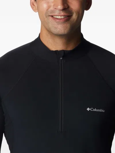 Columbia Long-sleeve Half-zip Top In Black