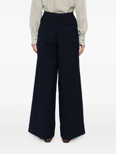 Forte Forte Satin Trousers In Black