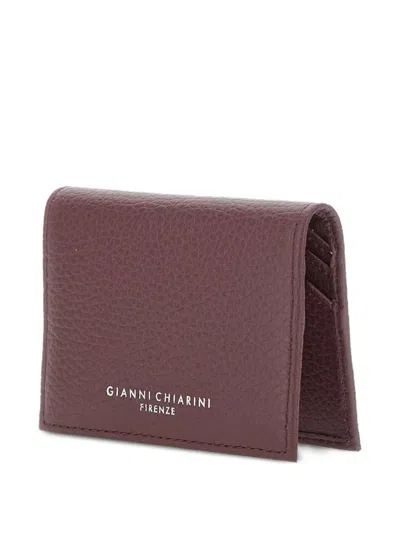 Gianni Chiarini Textured Leather Wallet In Brown