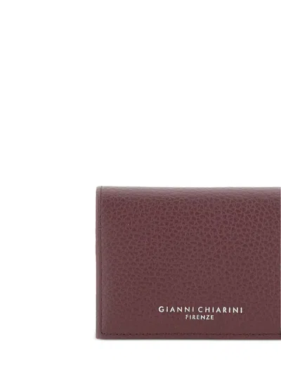 Gianni Chiarini Textured Leather Wallet In Brown