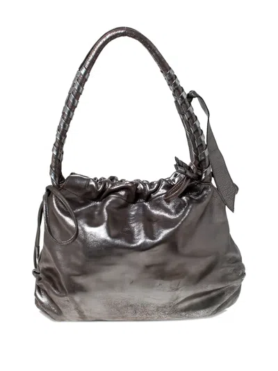 Pre-owned Sonia Rykiel Leather Chain-link Tote Bag In Brown