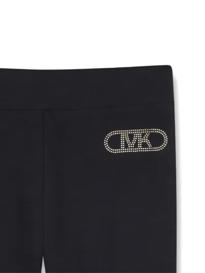 Michael Kors Logo-embellished Leggings In Black