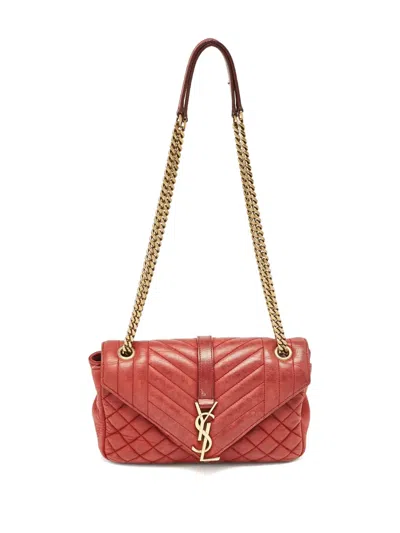 Pre-owned Saint Laurent Chevron Envelope Shoulder Bag