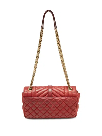 Pre-owned Saint Laurent Chevron Envelope Shoulder Bag