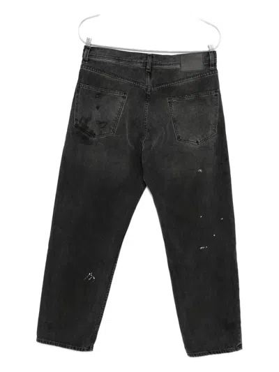 Enfants Riches Deprimes Straight-leg Paint-splattered Distressed Jeans In Black