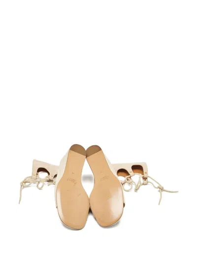 Pre-owned Chloé 2024 50mm Lace-up Wedge-heeled Sandals