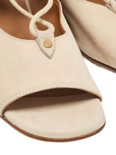 Pre-owned Chloé 2024 50mm Lace-up Wedge-heeled Sandals
