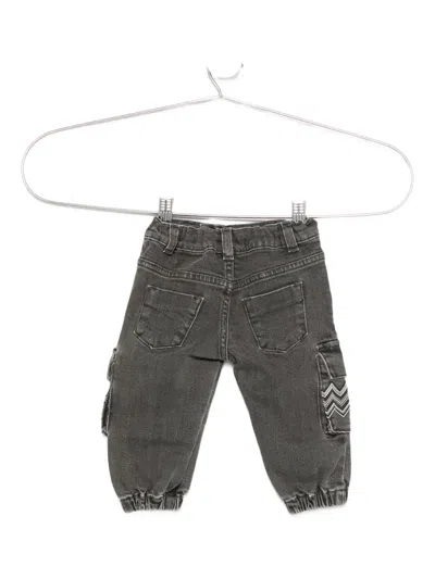 Missoni Zig-zag Pocket Trousers In Gray