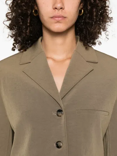 Nanushka Three-button Single-breasted Blazer In Brown