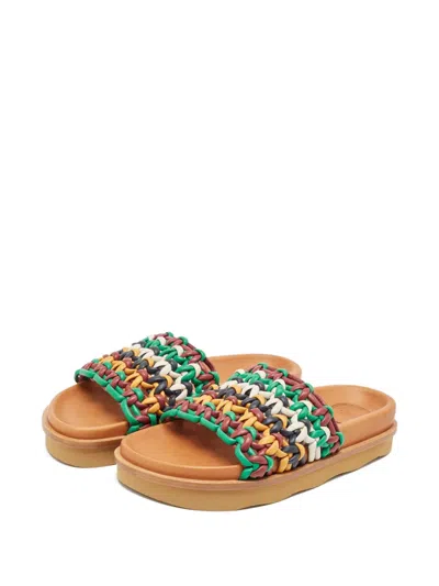 Pre-owned Chloé Leather Woven Sandals