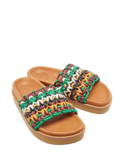 Pre-owned Chloé Leather Woven Sandals