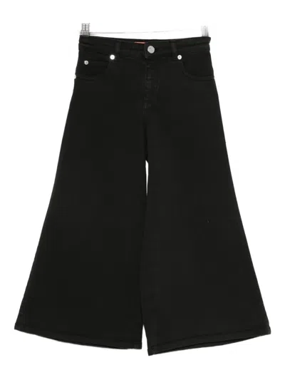 Missoni Zigzag-embroidered Trousers In Black