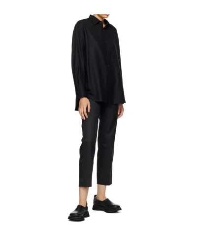 By Malene Birger High Waist Casual Pants In Black