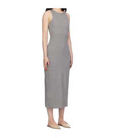 By Malene Birger Round Neck Sleeveless Dress In Gray