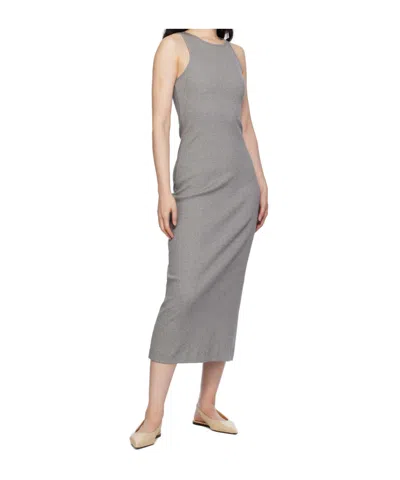 By Malene Birger Round Neck Sleeveless Dress In Gray