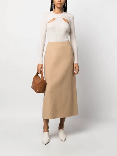 By Malene Birger High Waist Midi Skirt