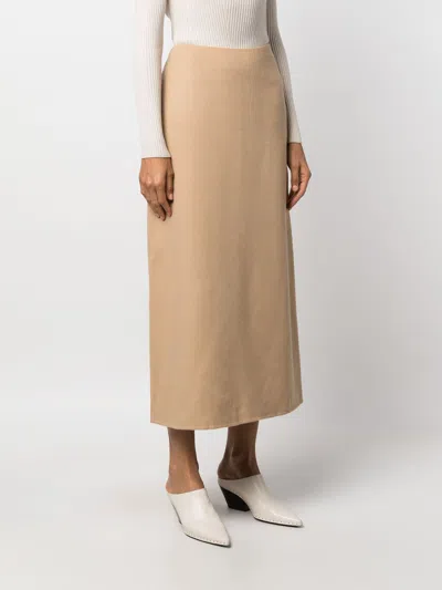 By Malene Birger High Waist Midi Skirt