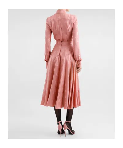 Dolce & Gabbana Logo-jacquard Shirt In Pink