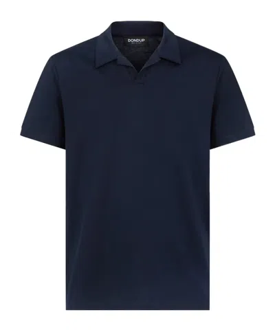 Dondup Short-sleeve Polo T-shirt In Blue